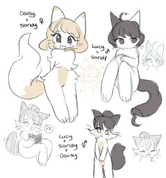 DaisyxSandy DaisyxSandyxLucy Kit_(Artist) Kitten LucyxSandy polyamory (1224x1309, 687.8KB)