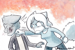 Adult_Lucy Adult_Mike commission Lucy Mike Taeshi_(Artist) watercolor (1200x804, 755KB)