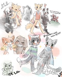 Abbey Augustus AugustusxDaisy Daisy David genderbended jiwinu_(Artist) Liam Mike Paulo (800x1000, 842KB)