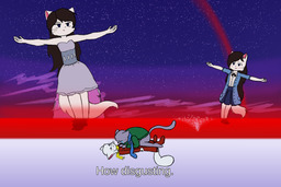 blood Detta_(Artist) Lucy Mike MikexLucy parody Sandy (1280x854, 424KB)