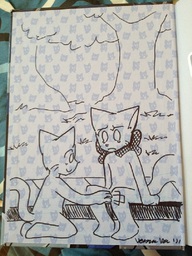 book_sketch commission Lucy Mike Taeshi_(Artist) (765x1020, 294KB)