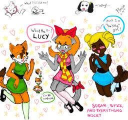 David genderbended Lucy Mike Panda_(Artist) parody Paulo Rachel (800x750, 327KB)
