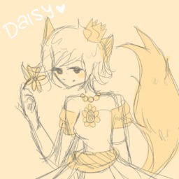 Cookie_(Artist) costume Daisy sketch (400x400, 147KB)