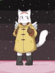 Contest Cosplay Digital Lucy PachiiMochii_(Artist) pixel_art snow (3600x4800, 289KB)