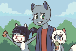 Draw_Stream Fork_in_the_Road Kitten Mike MikexLucy MikexSandy Taeshi_(Artist) (1600x1067, 908KB)