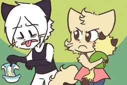 Augustus AugustusxDaisy Daisy Draw_Stream Kitten Taeshi_(Artist) (900x600, 79KB)