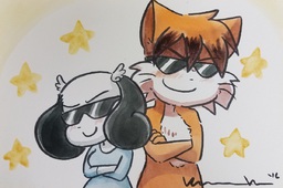 commission Paulo PauloxRachel Rachel Taeshi_(Artist) watercolor (1199x794, 237KB)