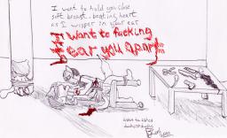 blood Love_Me Lucy Mike Sandy waffle_gear_(Artist) (1050x640, 205KB)
