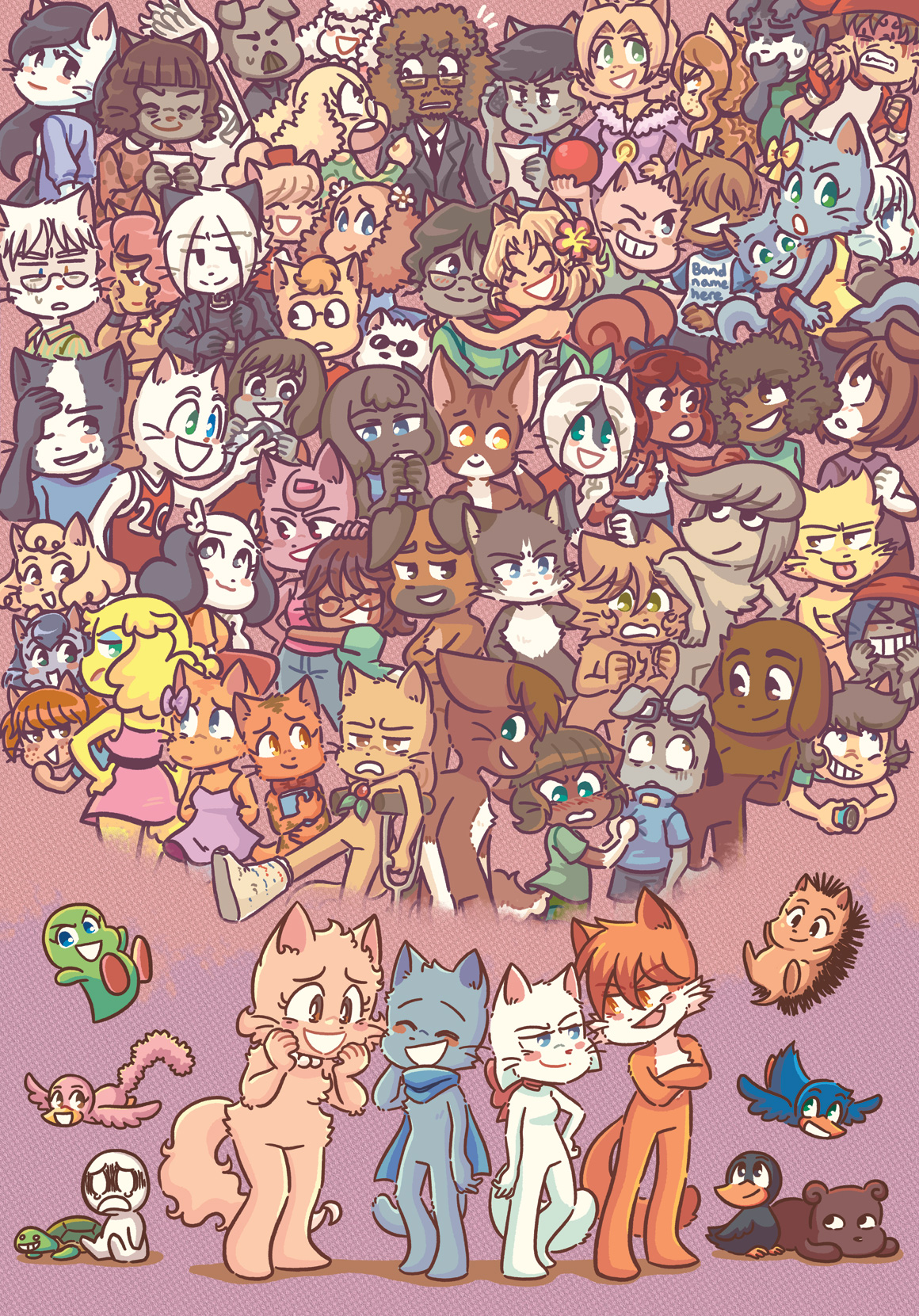 Every BCB character in a giant poster image